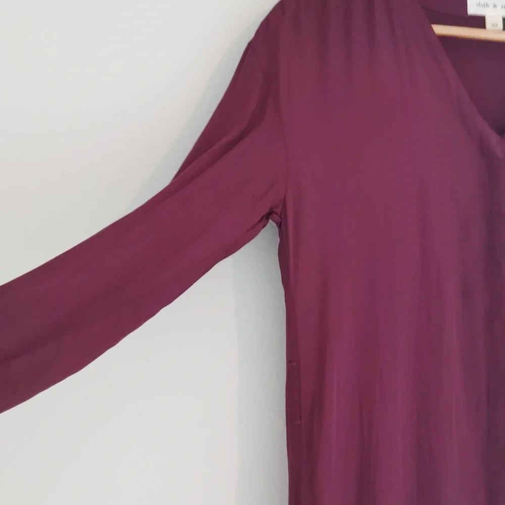 Cloth & Stone V neck Midi Dress - Picture 3 of 6